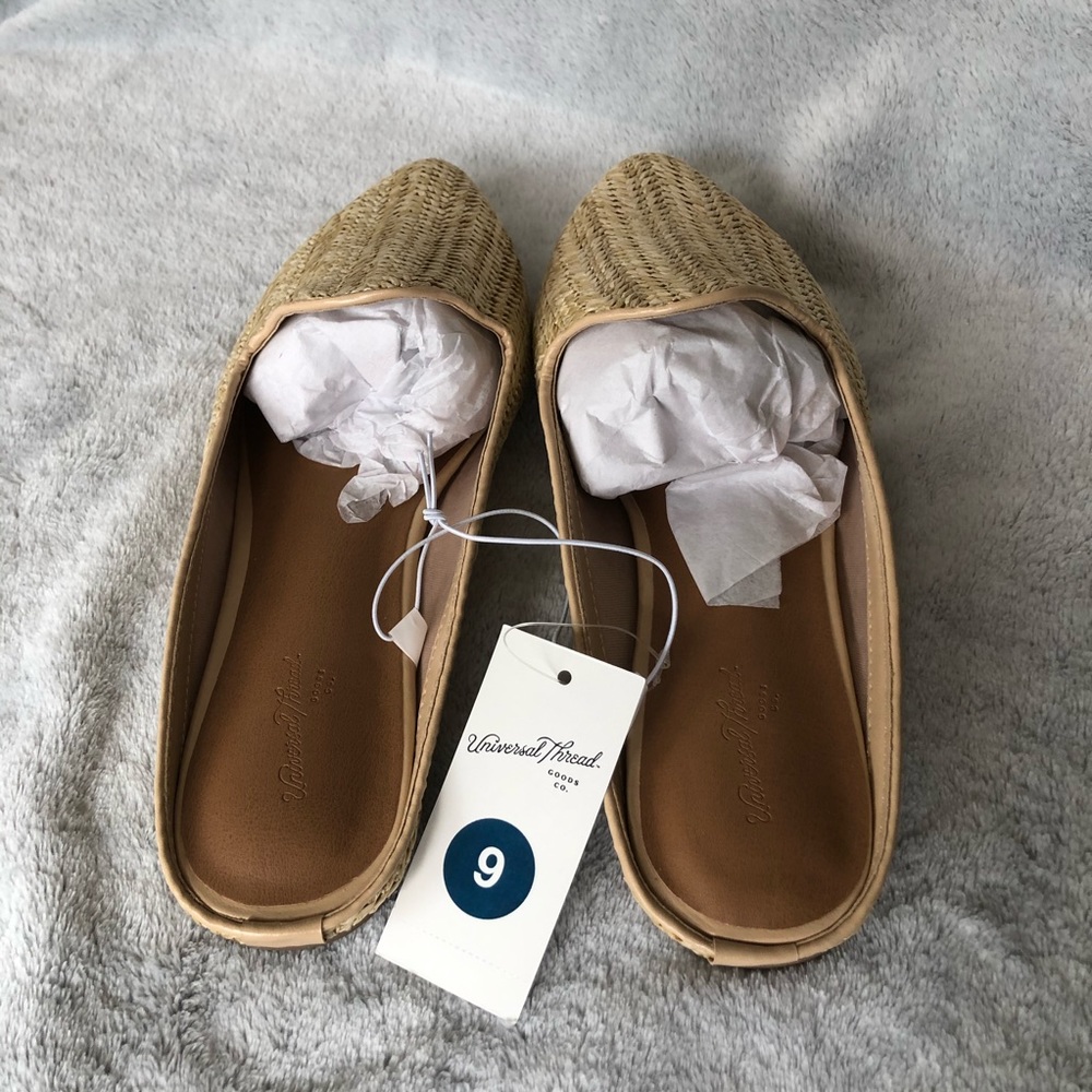 Straw Slip Ons Mules New Size 9 - Picture 3 of 5